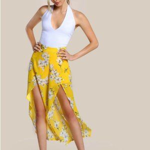 NWOT Overlap Open Front Culotte Pants